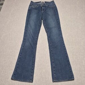 Paige Manhattan Bootcut Jeans Medium Wash Size 27 Blue Denim Made in USA